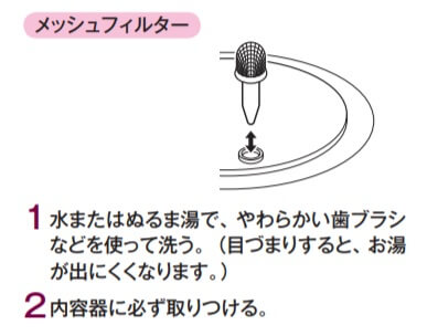 容器ネットの洗浄_タイガーPIS-A220・PIS-A300